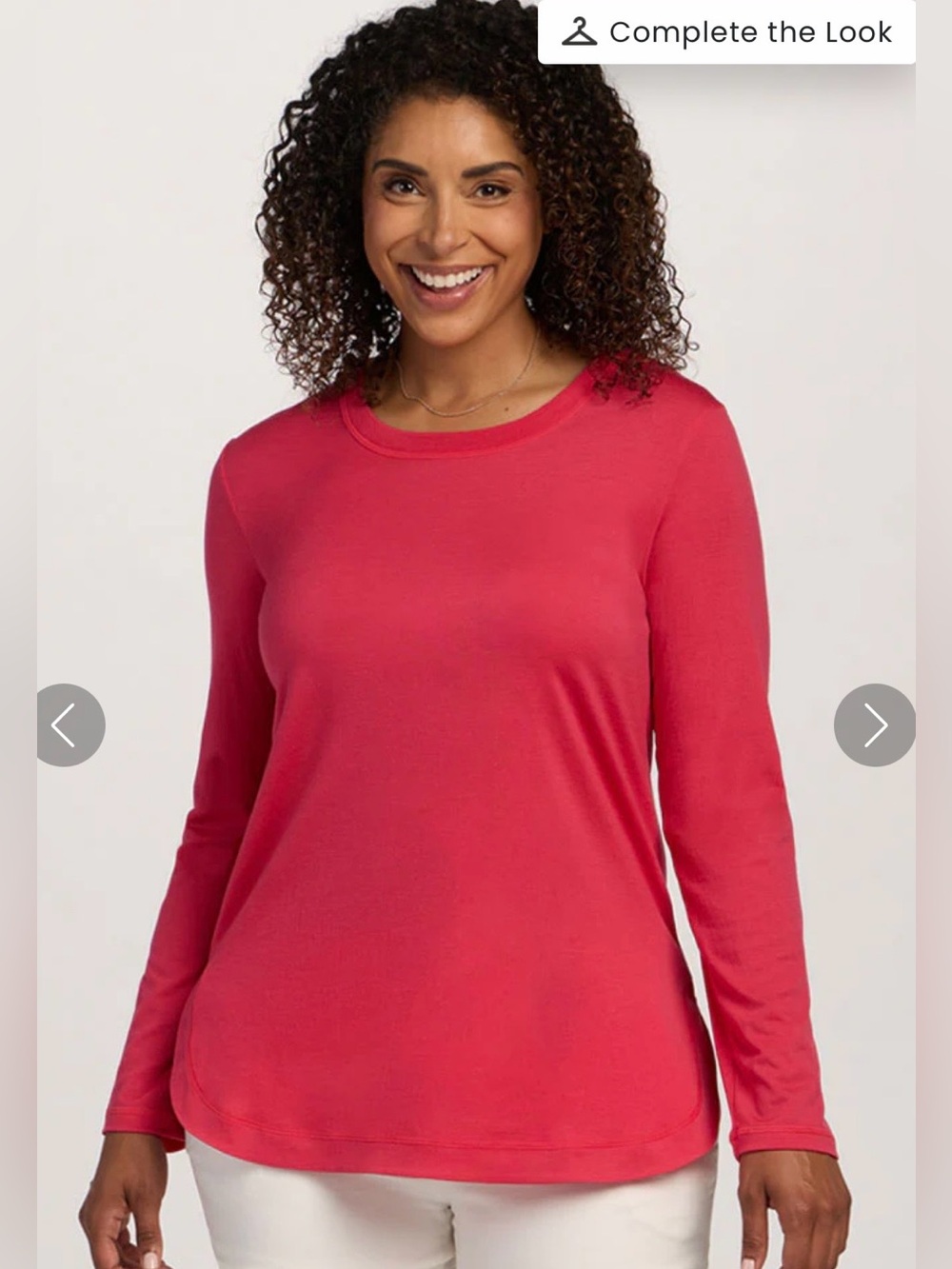 WoolX Hazel Merino Wool Tunic Size XL in Berry Ice Pop